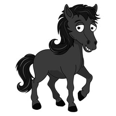 Cute Horse Animal Cartoon