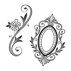 Oval, Shield and Circle Frames