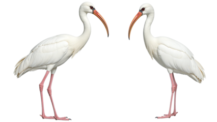 Detailed Ibis Clipart, isolated on a white background.