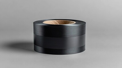 Black duct tape mock-up for product display on a gray backdrop
