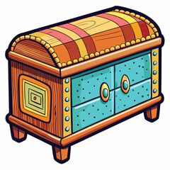 treasure chest vector