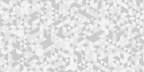 Minimal white and gray overlapping cube square low polygon texture wallpaper. abstract surface creative diamond pattern corporate. Vector polygon Mosaic triangle overlap texture background.