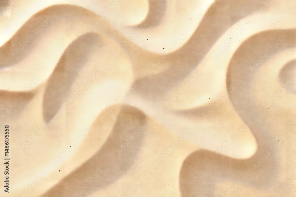 Poster abstract wavy sand texture with soft shadows and highlights.