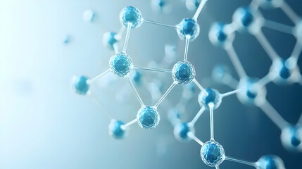 Abstract Molecular Structure Visualization