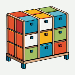 colorful office folders