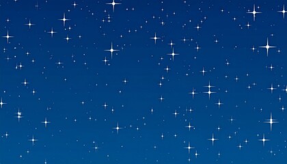 Fototapeta premium Starry blue sky with abstract winter background