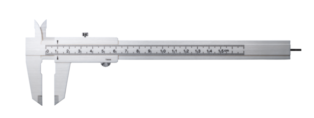 銀色のノギス / caliper