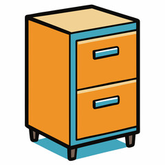 wooden cabinet with drawers