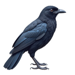 Obraz premium Detailed Drongo Clipart, isolated on a white background.