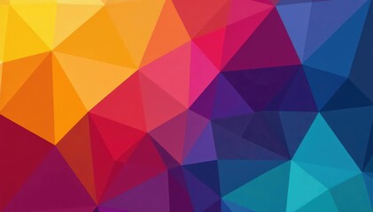 Obraz premium Abstract geometric shapes, bold vibrant colors, colorful, art