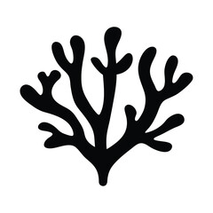 Obraz premium seaweed vector silhouette icon - perfect for food, farming, or nutrition concepts.