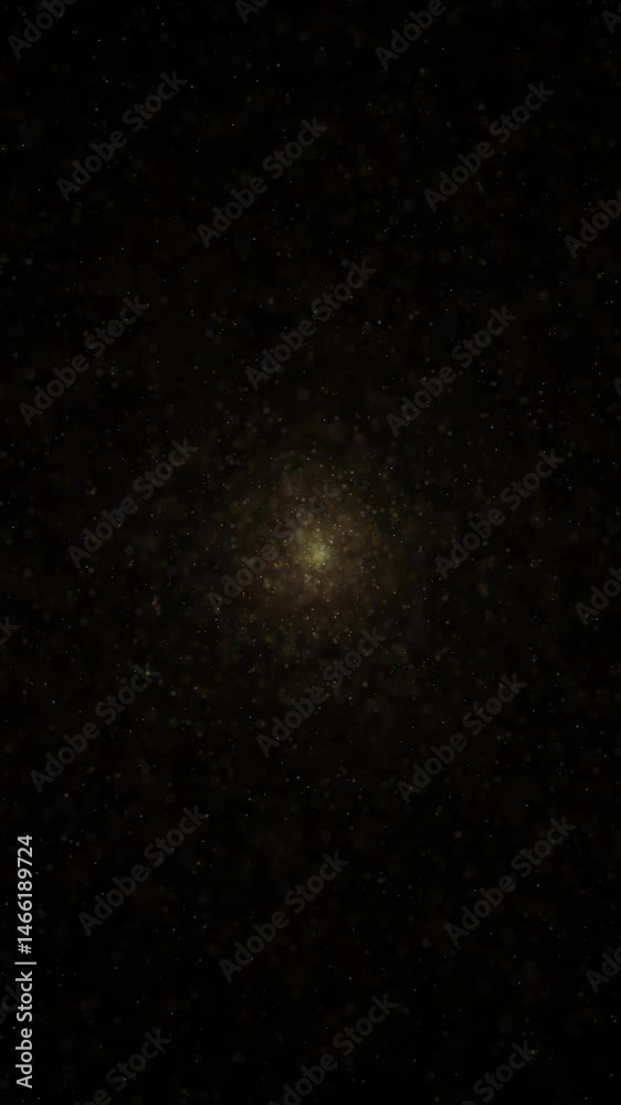 Poster artistic cosmos with travel stars particles loop vertical animation.