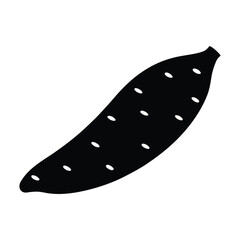 sweet potato vector silhouette icon - perfect for food, farming, or nutrition concepts.