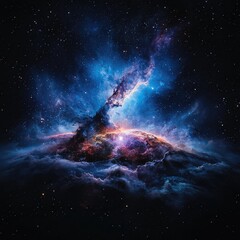 Fototapeta premium Colorful Nebula in Night Sky