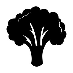 cabbage vector silhouette icon - perfect for food, farming, or nutrition concepts.