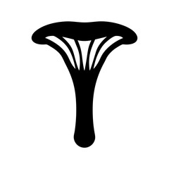 lion s mane mushroom vector silhouette icon - perfect for food, farming, or nutrition concepts.