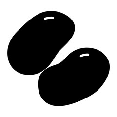 potato vector silhouette icon - perfect for food, farming, or nutrition concepts.