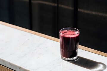 Rich Crimson: A Dark beetroot Fruit Smoothie in Elegance