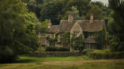 Old English Country House in the english country side