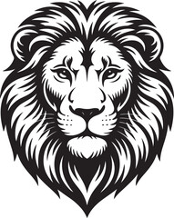 lion head vector illustration isolated on white background