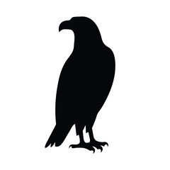 eagle vector silhouette icon - , ideal for wildlife, safari, and animal-themed illustrations.