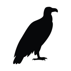 eagle vector silhouette icon - , ideal for wildlife, safari, and animal-themed illustrations.