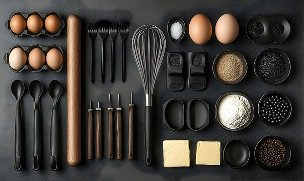 Organized makeup kit neutral tones beauty products