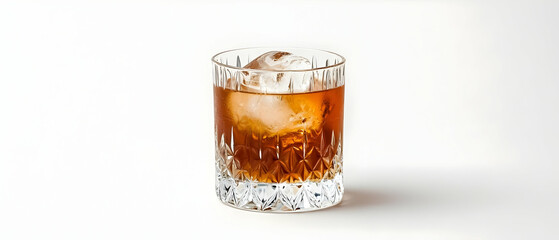 Glass Of Whiskey With Ice