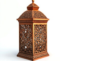 Intricate Wooden Lantern Islamic Design Ramadan Decoration