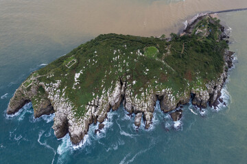 San Nicolas island, Lequeitio, Bizkaia, Spain