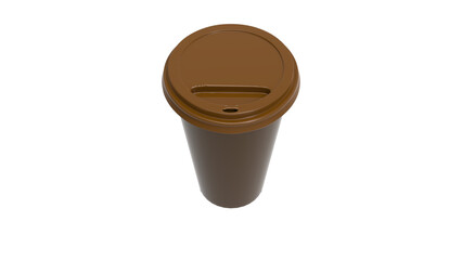 coffee cup isolated on white