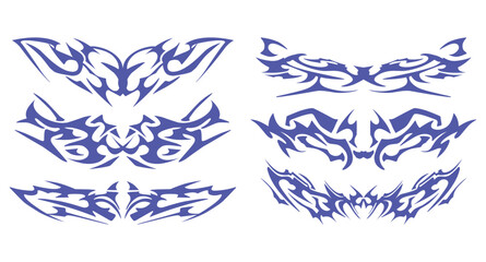  Graphic Element Bundle with Clean Lines - Ideal for use in digital artworks, printables, and tattoos.