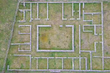 Juliobriga old roman city, Retortillo, Cantabria, Spain