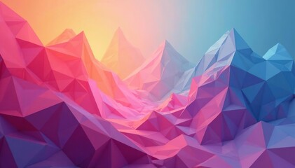 Abstract geometric shapes, soft color palette, illustration, contemporary pattern, repeating pattern