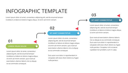 Infographic template of a process with three stages, vector eps10 illustration