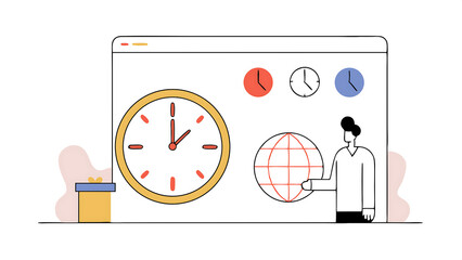 nonstop service 24 hr online store concept businessman in 247 online shopping service with clock for worldwide nonstop and full time available contact of customer service 18344431 1