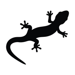 salamander vector silhouette icon - , ideal for wildlife, safari, and animal-themed illustrations.