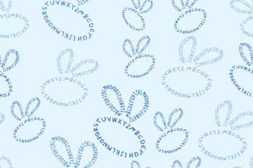 vector seamless pattern with bunny