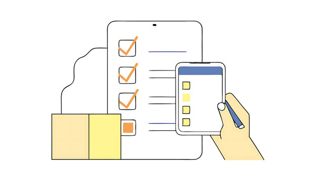 business performance checklist businessman using laptop doing online checklist survey filling out digital form checklist take an assessment questionnaire evaluation online survey online exa 84668603 2
