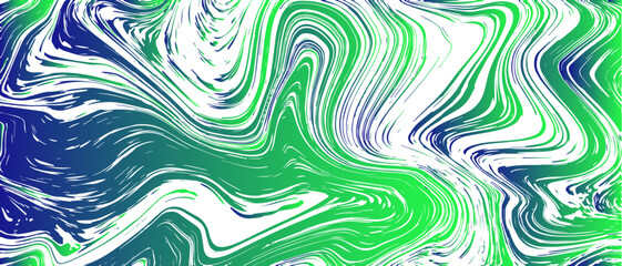 Abstract Green Marble texture background. Green and white mixing oil paint texture. Metallic chrome liquid marvel art design with silk fabric texture wave . Splash of paint. Colorful liquid.
