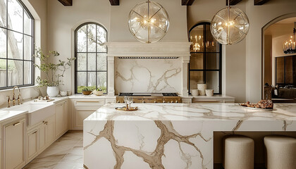 Elegant bathroom interior design neutral colors marble bathtub