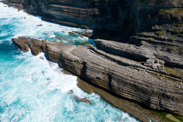 Cliffs in Langre, Cantabria, Spain