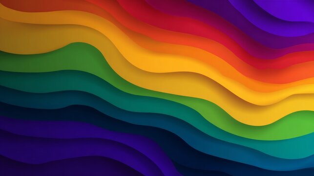 Rainbow gradient banner template celebrating lgbtq  pride with vibrant colors and symbolism