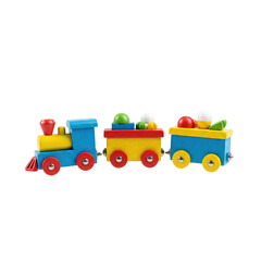 Naklejka premium colorful toy train