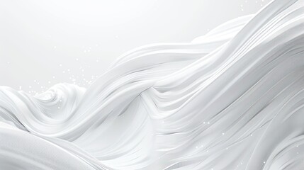 Obraz premium Abstract white flowing forms