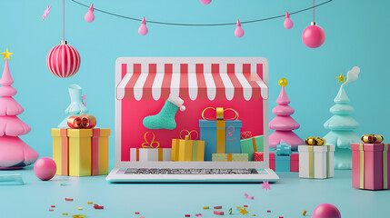 Festive Holiday Sale Banner for an E-Commerce Website – Cheerful, Eye-Catching, and Seasonal Promotion