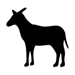 animals vector silhouette icon - , ideal for wildlife, safari, and animal-themed illustrations.