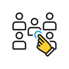Multi color icon for regarding