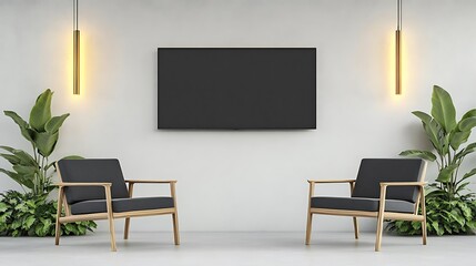 Serene Minimalist Living Room Render