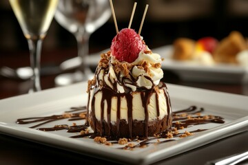pixel perfect picture of dessert delicious ice cream on the table